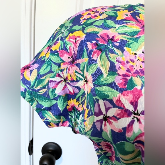 Maggy Boutique 80s Floral Knee Length Dress size 10 - Picture 6 of 14